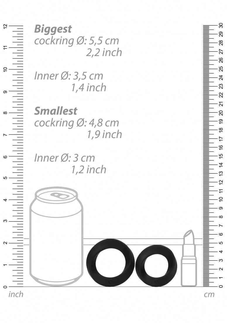 No. 86 - Cock Ring Set - Black