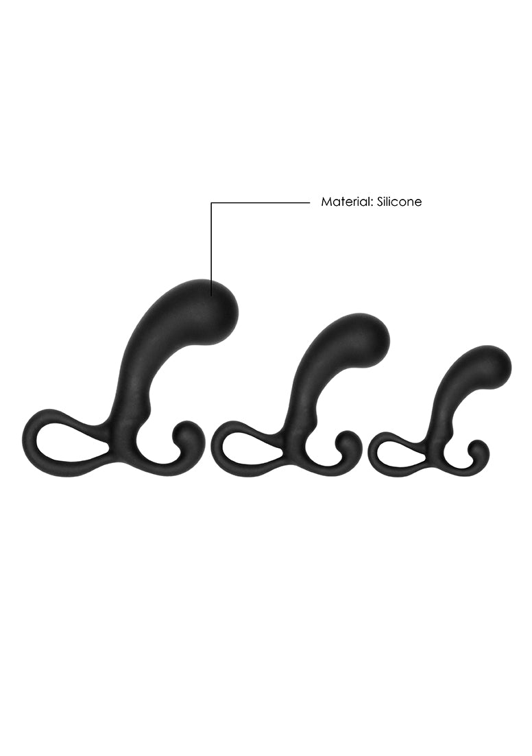 3 - Piece Prostate Stimulator Set - Black