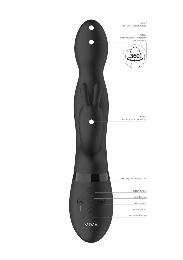 Niva - 360degrees Rabbit - Black
