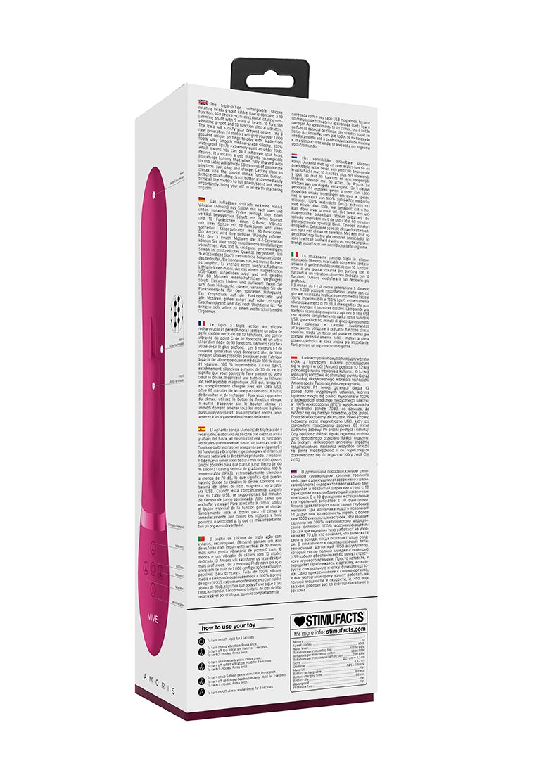 Amoris - Stimulating Beads Rabbit - Pink