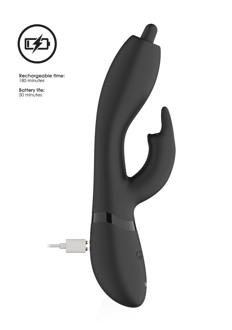 Nilo - Pinpoint Rotating G-spot Rabbit - Black