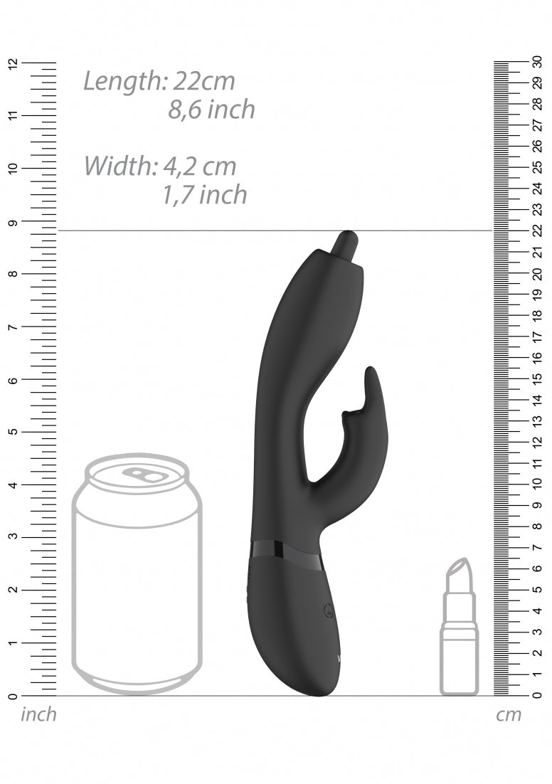 Nilo - Pinpoint Rotating G-spot Rabbit - Black