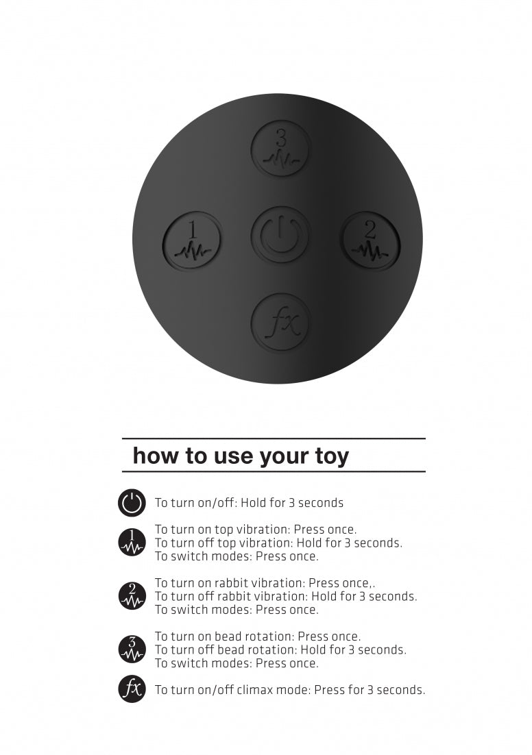 Mira - Spinning G-spot Rabbit - Black