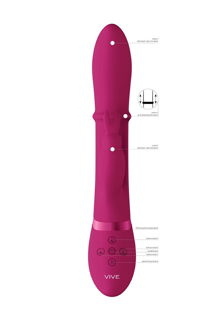 Halo - Ring Rabbit Vibrator - Pink