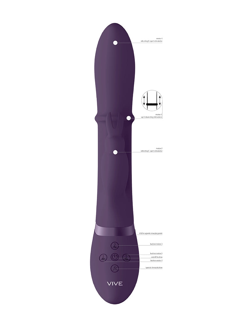 Halo - Ring Rabbit Vibrator - Purple