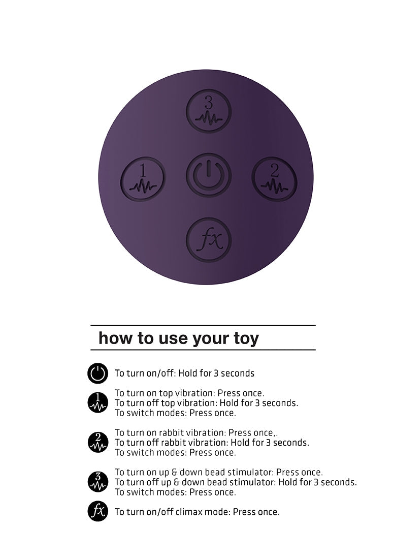 Halo - Ring Rabbit Vibrator - Purple