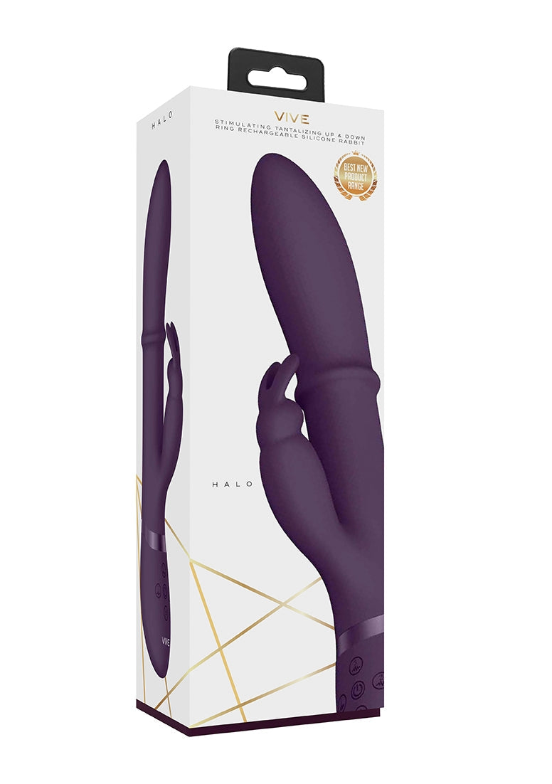 Halo - Ring Rabbit Vibrator - Purple