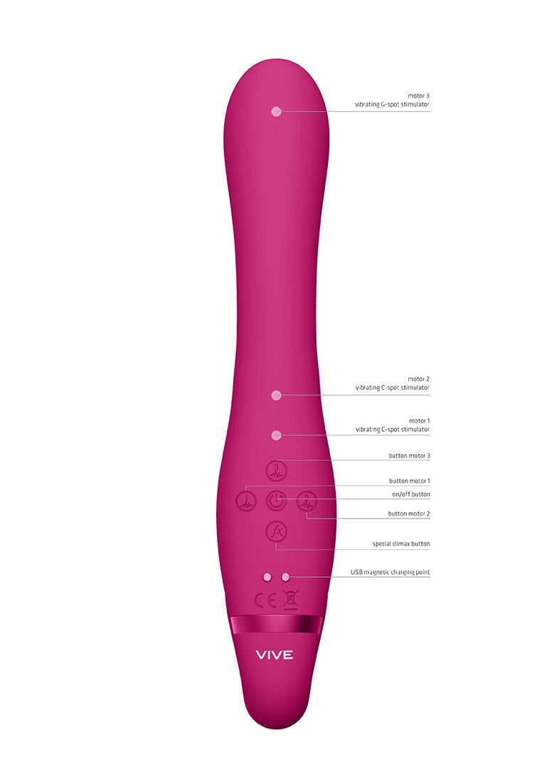 Suki - Vibrating Strapless Strap-on Rabbit