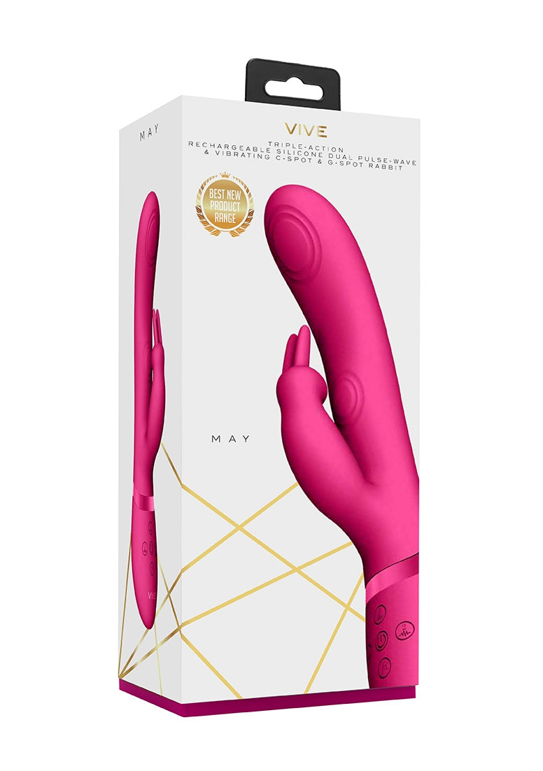 May - Dual Pulse-wave & Vibrating C-spot & G-spot Rabbit