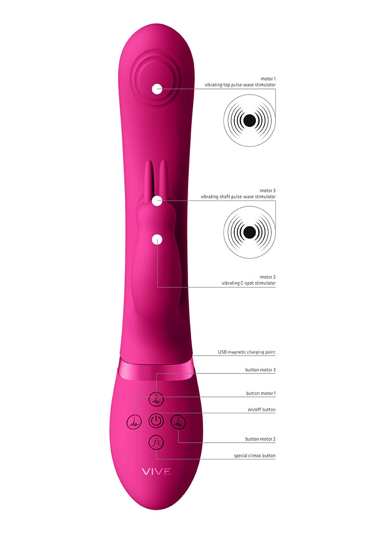 May - Dual Pulse-wave & Vibrating C-spot & G-spot Rabbit