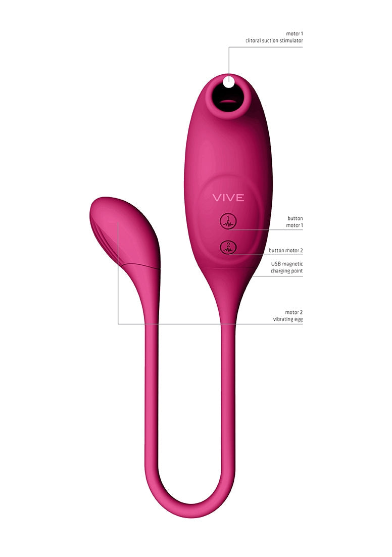 Quino - Air Wave & Vibrating Egg Vibrator