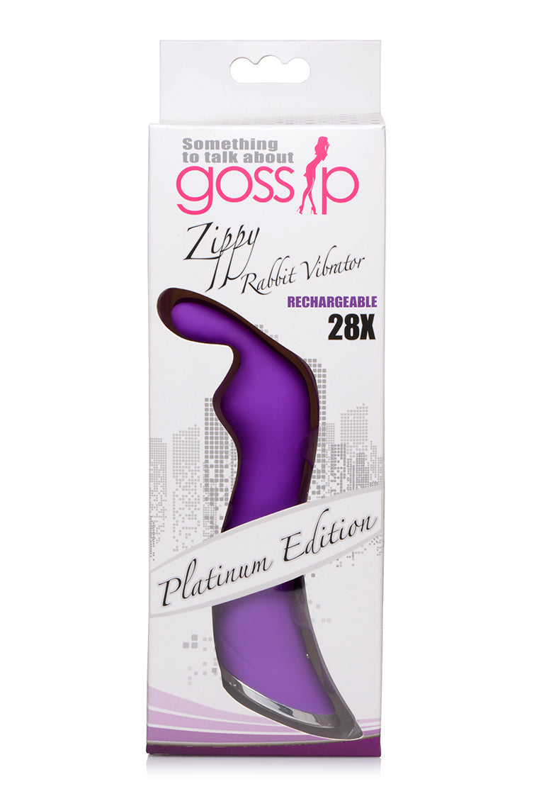 Gossip Zippy 28x Rabbit Vibrator Violet