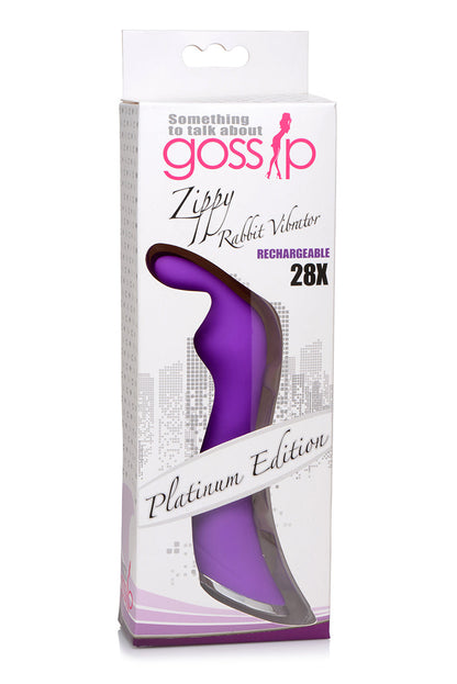 Gossip Zippy 28x Rabbit Vibrator Violet