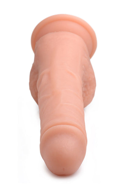 Big Shot 9" Rotating Rechargeable Liquid Silicone Dong With Balls