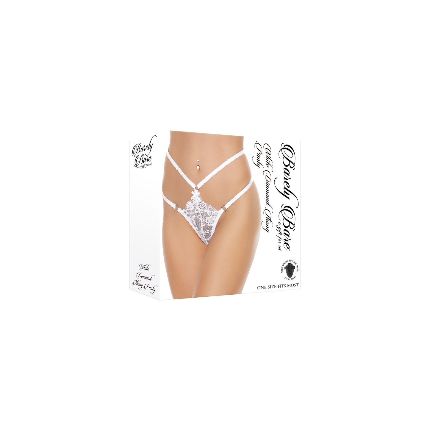 White Diamond Thong Panty
