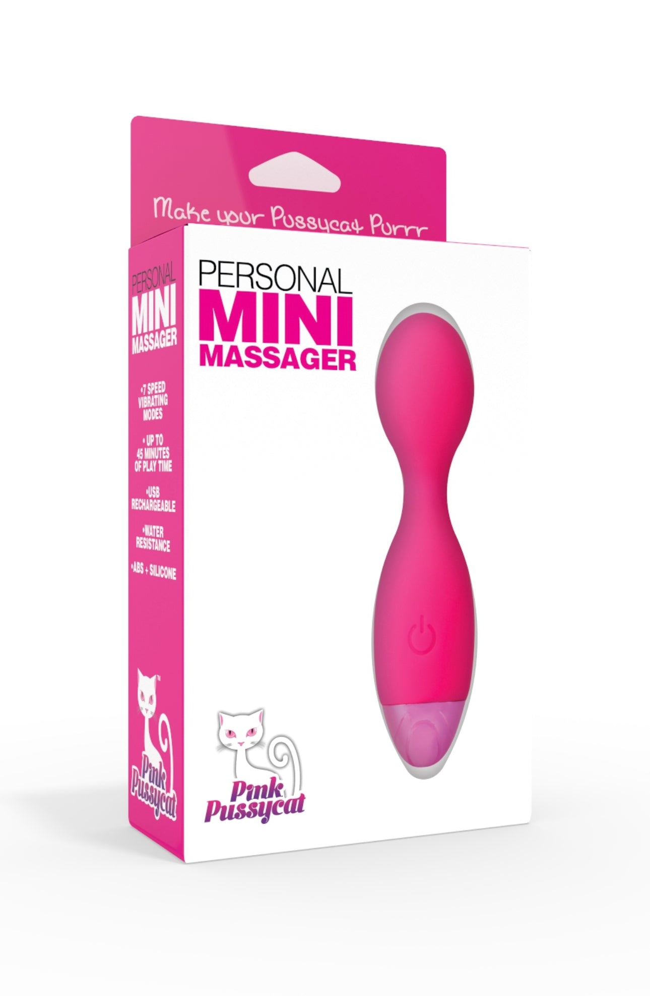 Pink Pussycat Personal Mini Massager - Pink