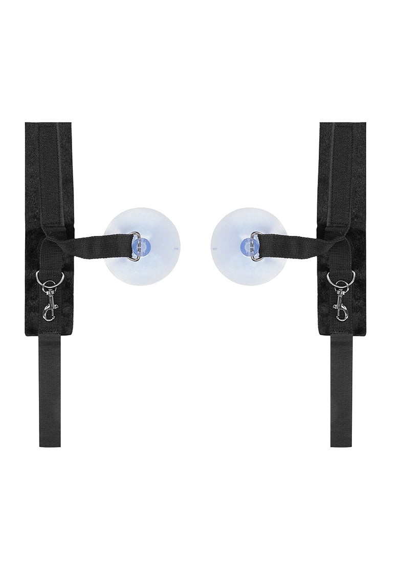 Velvet & Velcro Adjustable Handcuffs Suction Cup