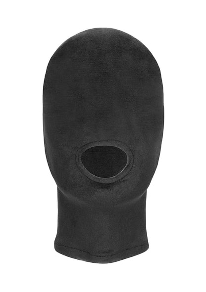 Velvet & Velcro Mask With Mouth Opening