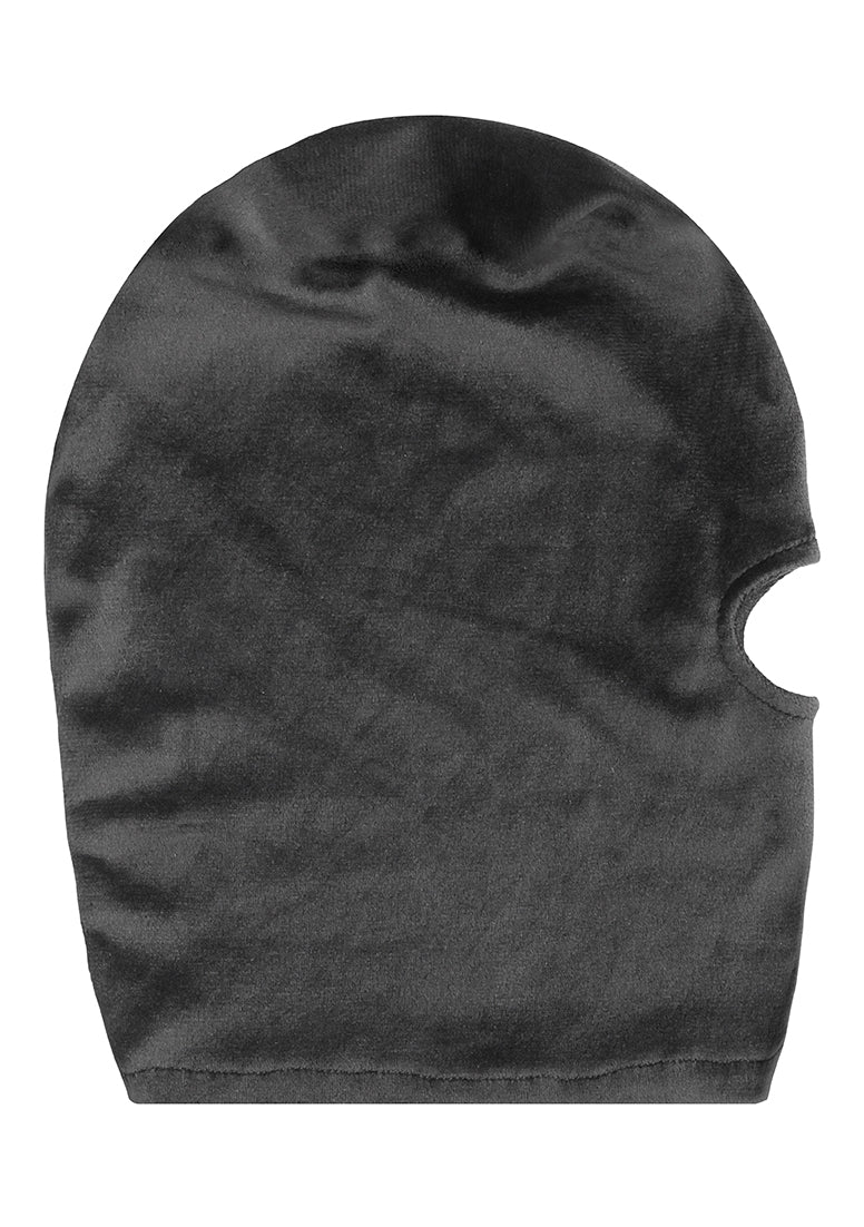 Velvet & Velcro Mask With Mouth Opening