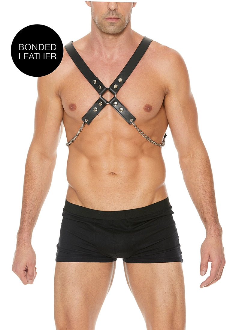 Men's Chain Harness - One Size - Black