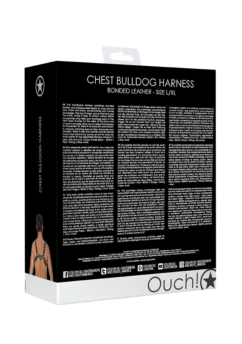 Chest Bulldog Harness - L/xl - Black