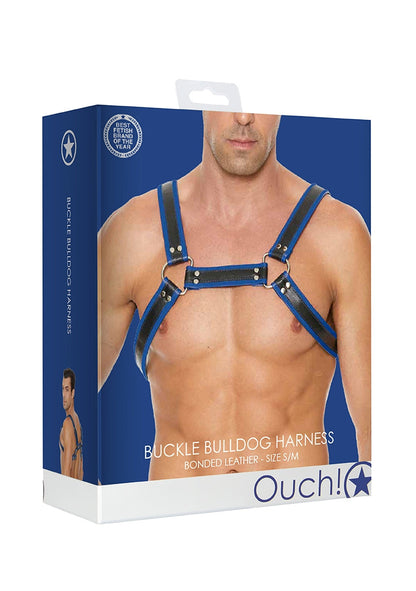 Buckle Bulldog Harness - S/m - Blue