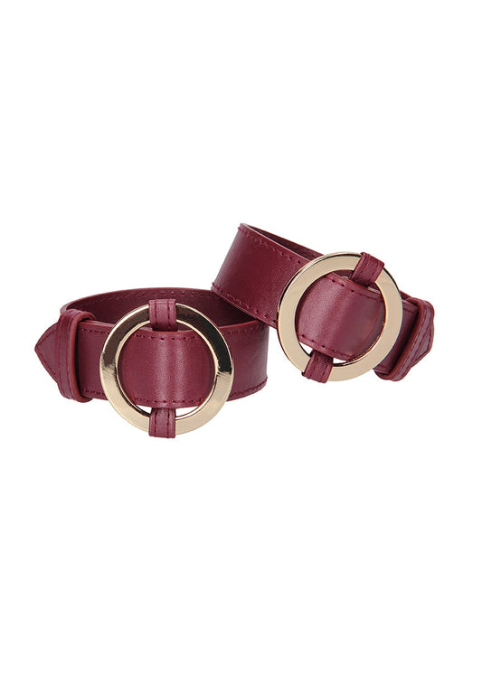 Ouch Halo - Wrist & Ankle Cuffs - Burgundy