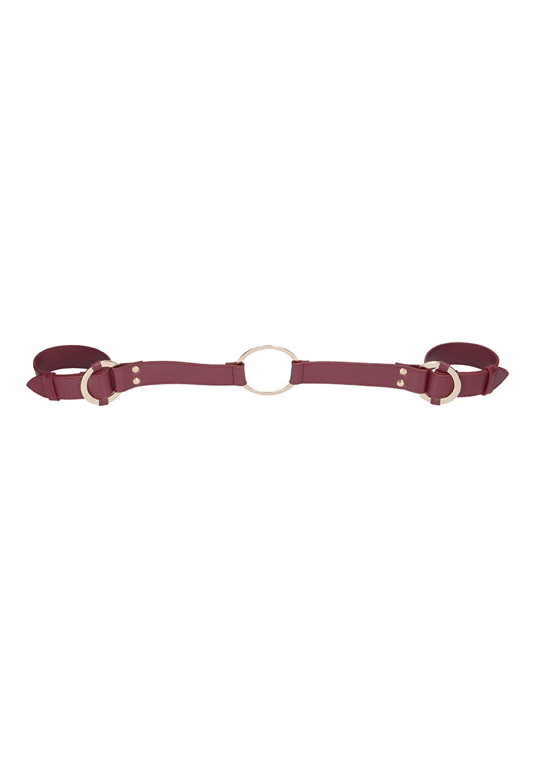 Ouch Halo - Handcuff With Connector - Burgundy