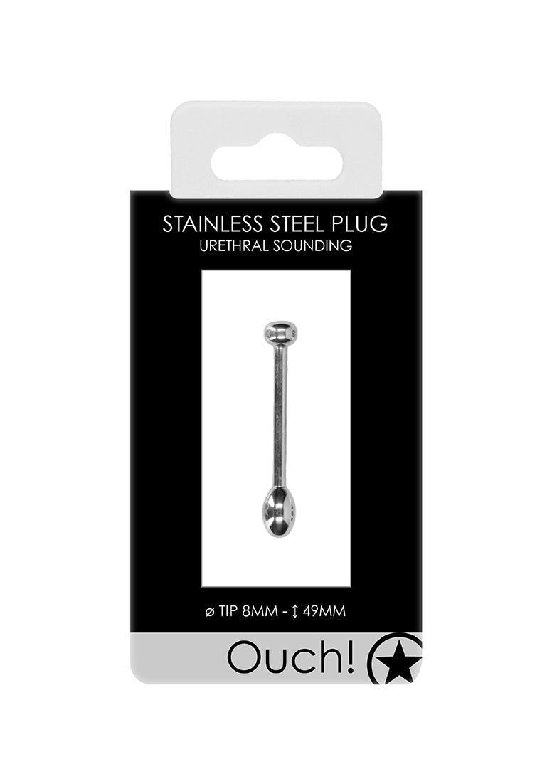 Urethral Sounding - Metal Plug - 8mm