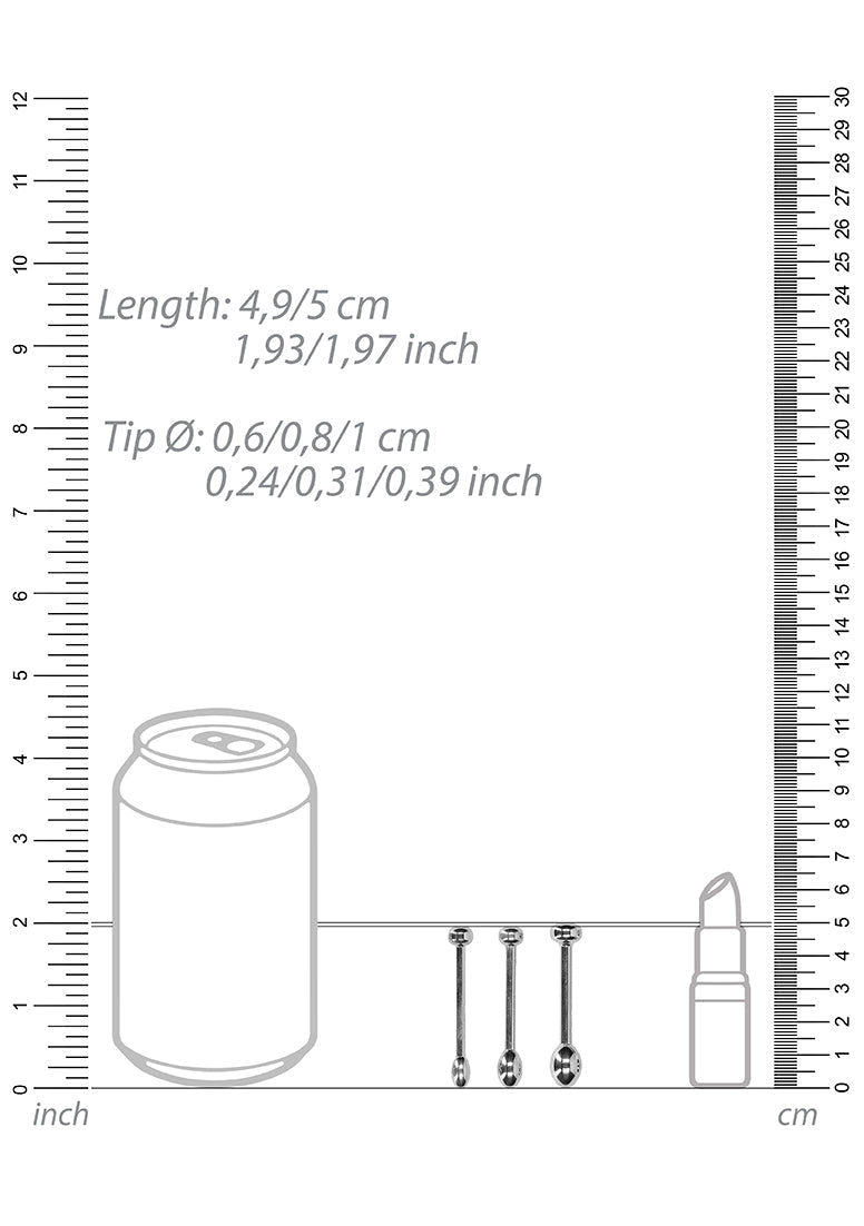 Urethral Sounding - Metal Plug Set