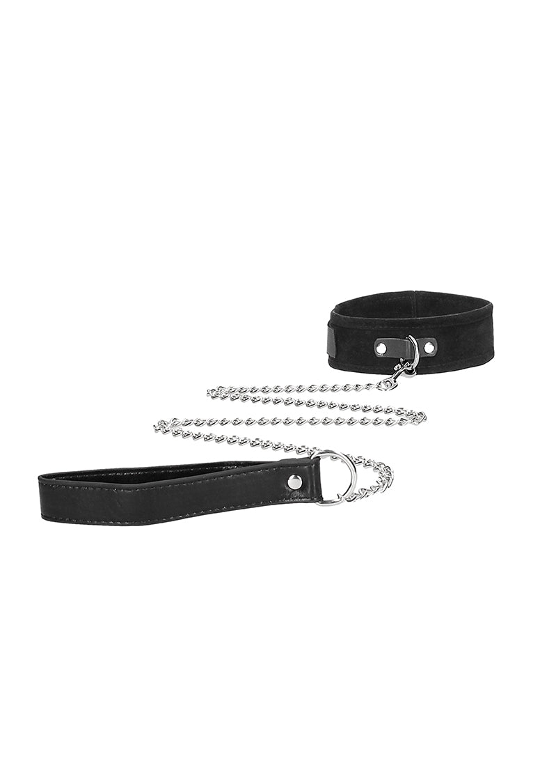 Velcro Collar With Leash And Hand Cuffs - With Adjustable Straps