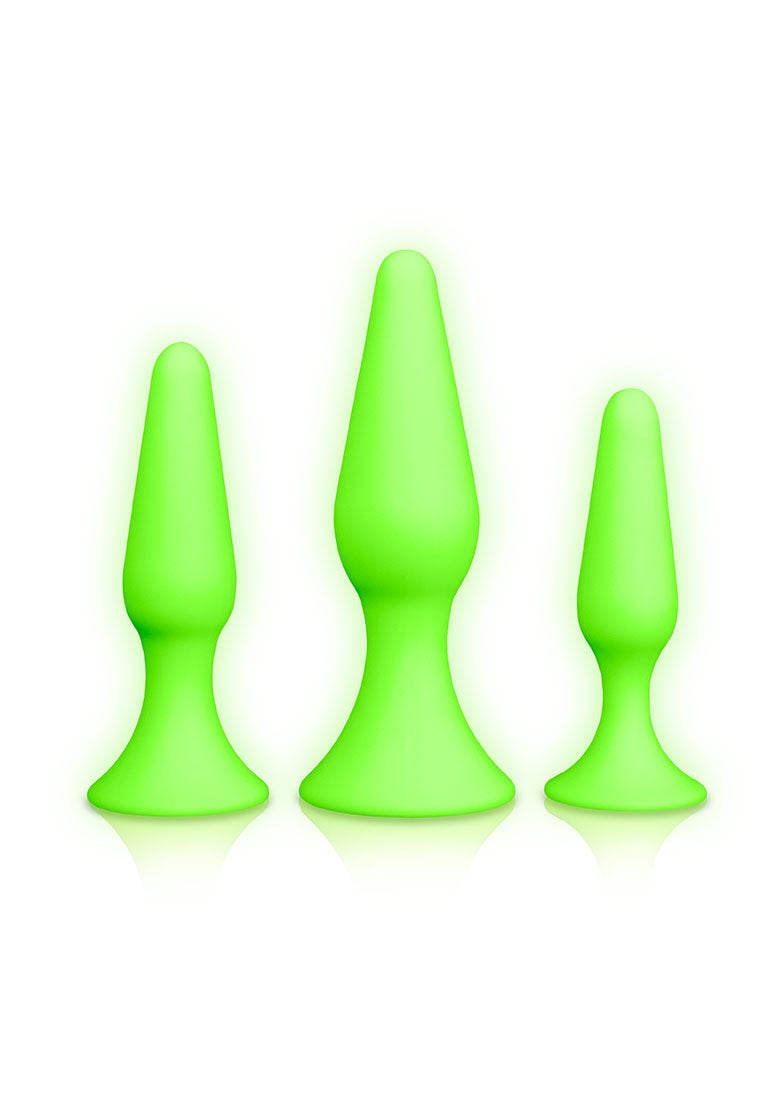 Butt Plug Set - Glow In The Dark