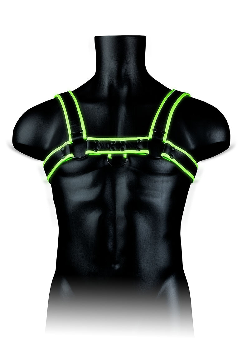 Chest Bulldog Harness - Glow In The Dark