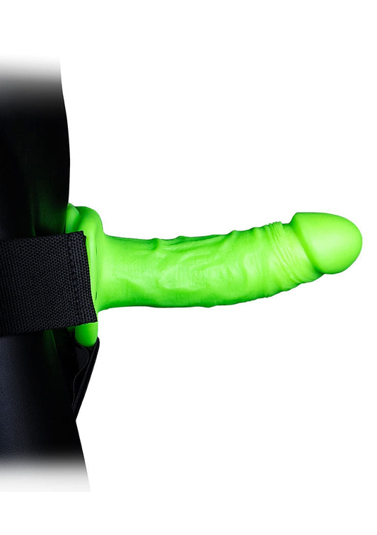 Realistic 7'' Strap-on Harness - Glow In The Dark