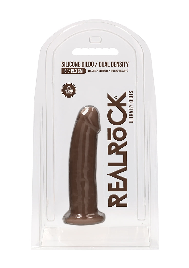 Silicone Dildo Without Balls - 15,3 Cm - Brown