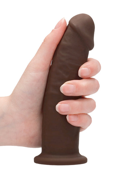 Silicone Dildo Without Balls - 15,3 Cm - Brown