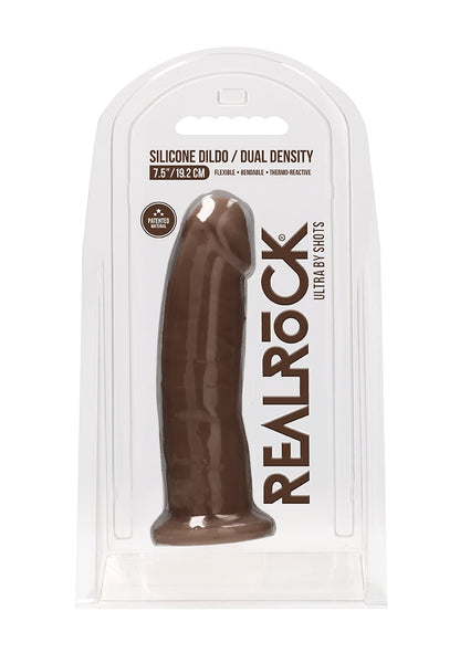 Silicone Dildo Without Balls - 19,2 Cm - Brown