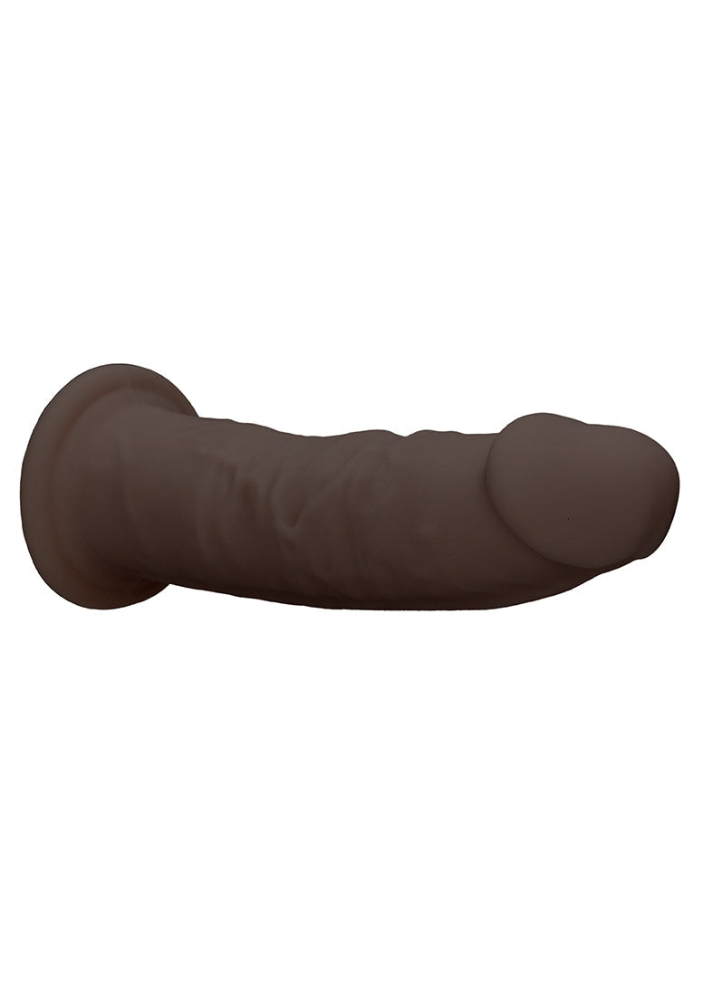 Silicone Dildo Without Balls - 19,2 Cm - Brown