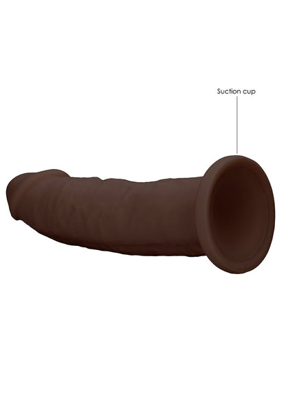 Silicone Dildo Without Balls - 22,8 Cm - Brown