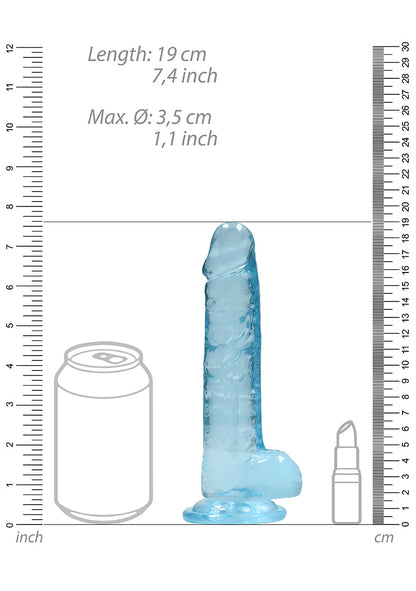 Realistic Dildo With Balls - 7"/ 19 Cm