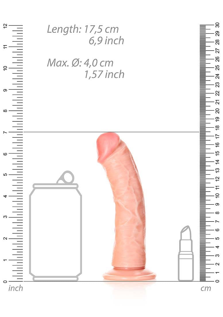 Curved Realistic Dildo With Suction Cup - 6''/ 15,5 Cm