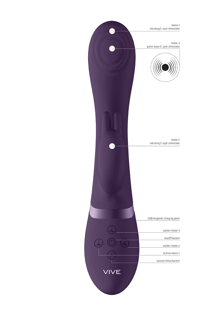 Cato - Pulse G-spot Rabbit - Purple