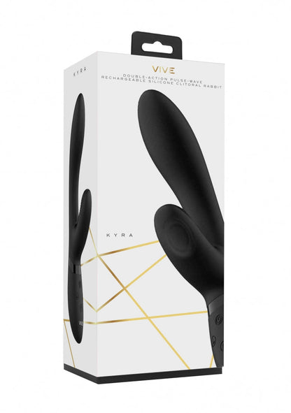 Kyra - Pulse Clitoral Rabbit - Black