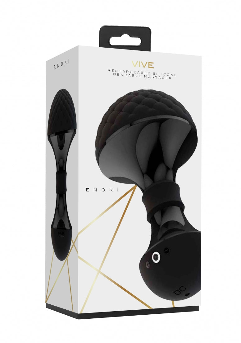 Enoki - Bendable Massager - Black