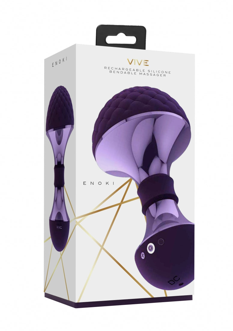 Enoki - Bendable Massager - Purple