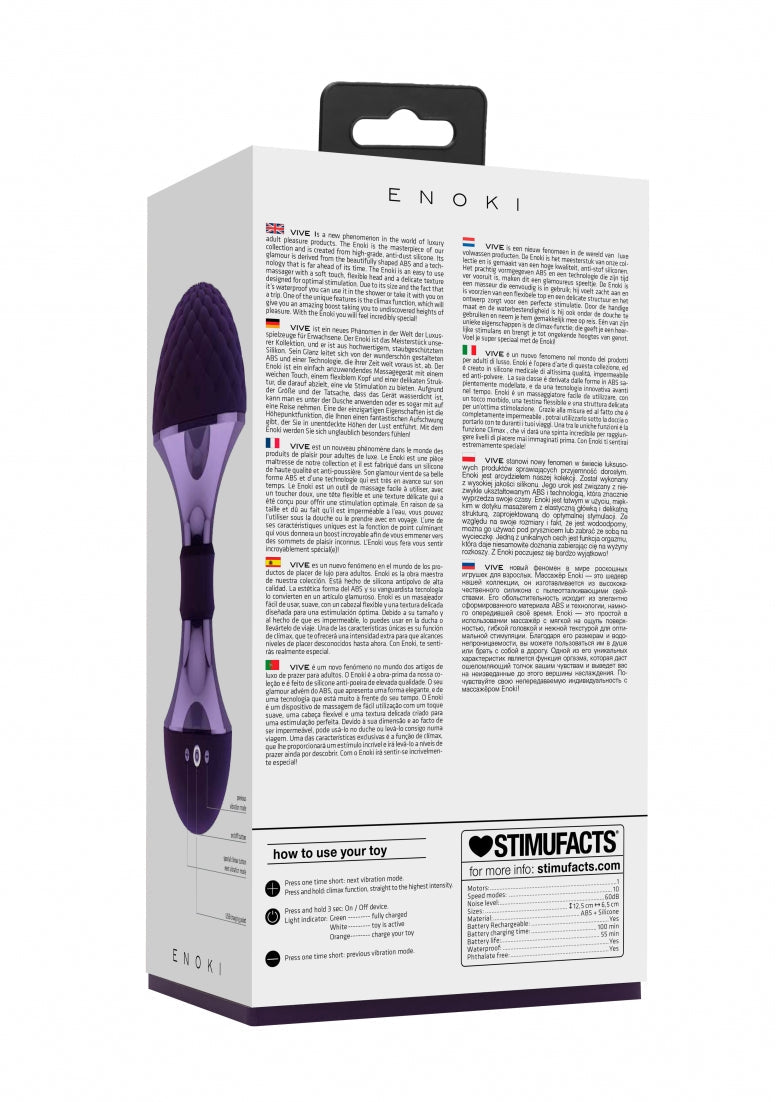 Enoki - Bendable Massager - Purple