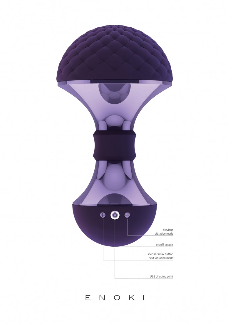 Enoki - Bendable Massager - Purple